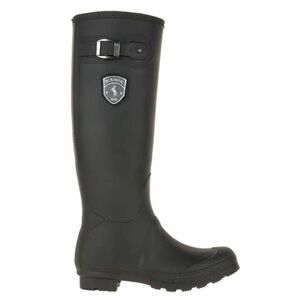 Kamik Black Tall Waterproof Rain Boot with Side Buckle